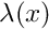 $\lambda(x)$